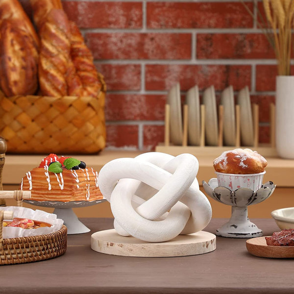 Wrought Studio Dougals 3Links Chain Wood Knot Decor Sculpture Wayfair